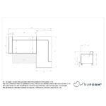 HOEKZITSET, geribbeld fluweel donkergroen thumbnail 6