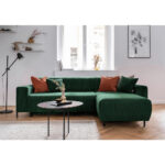 HOEKZITSET, geribbeld fluweel donkergroen thumbnail 5