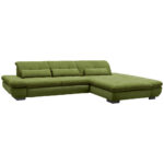 HOEKSTOELSET, gladde groene stof thumbnail 5