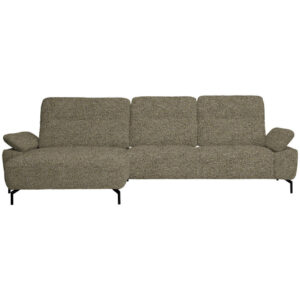 HOEKSTOELSET, chenille, gladde groene stof
