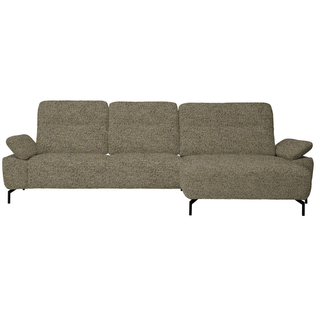 HOEKSTOELSET, chenille, gladde groene stof