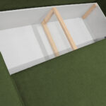 HOEKZITSET, structuur, bouclégroen thumbnail 6
