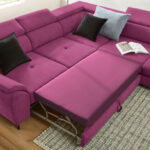 HOEKSTOELENSET, stof magenta thumbnail 4