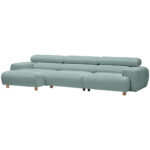 HOEKZITTINGSET, velours mintgroen thumbnail 5