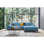HOEKSTOELSET, stof blauw thumbnail 2