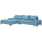 HOEKSTOELSET, stof blauw thumbnail 5