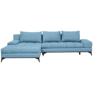 HOEKSTOELSET, stof blauw