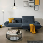HOEKSTOELSET, bouclé blauw thumbnail 2
