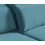 HOEKSTOELSET, gladde blauwe stof thumbnail 5