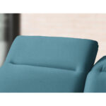 HOEKSTOELSET, gladde blauwe stof thumbnail 5