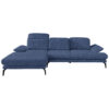 HOEKSTOELSET, stof blauw