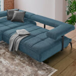 HOEKSTOELSET, stof blauw thumbnail 4