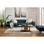 HOEKSTOELENSET, chenilleblauw thumbnail 2