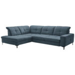 HOEKSTOELENSET, chenilleblauw thumbnail 3