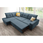 HOEKSTOELENSET, chenilleblauw thumbnail 6