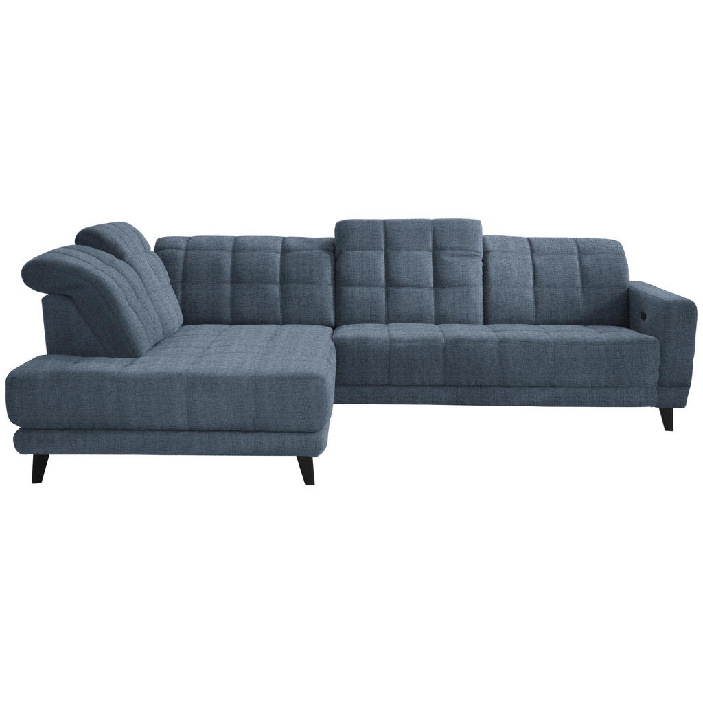 HOEKSTOELSET, stof blauw