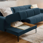 HOEKSTOELENSET, chenilleblauw thumbnail 4