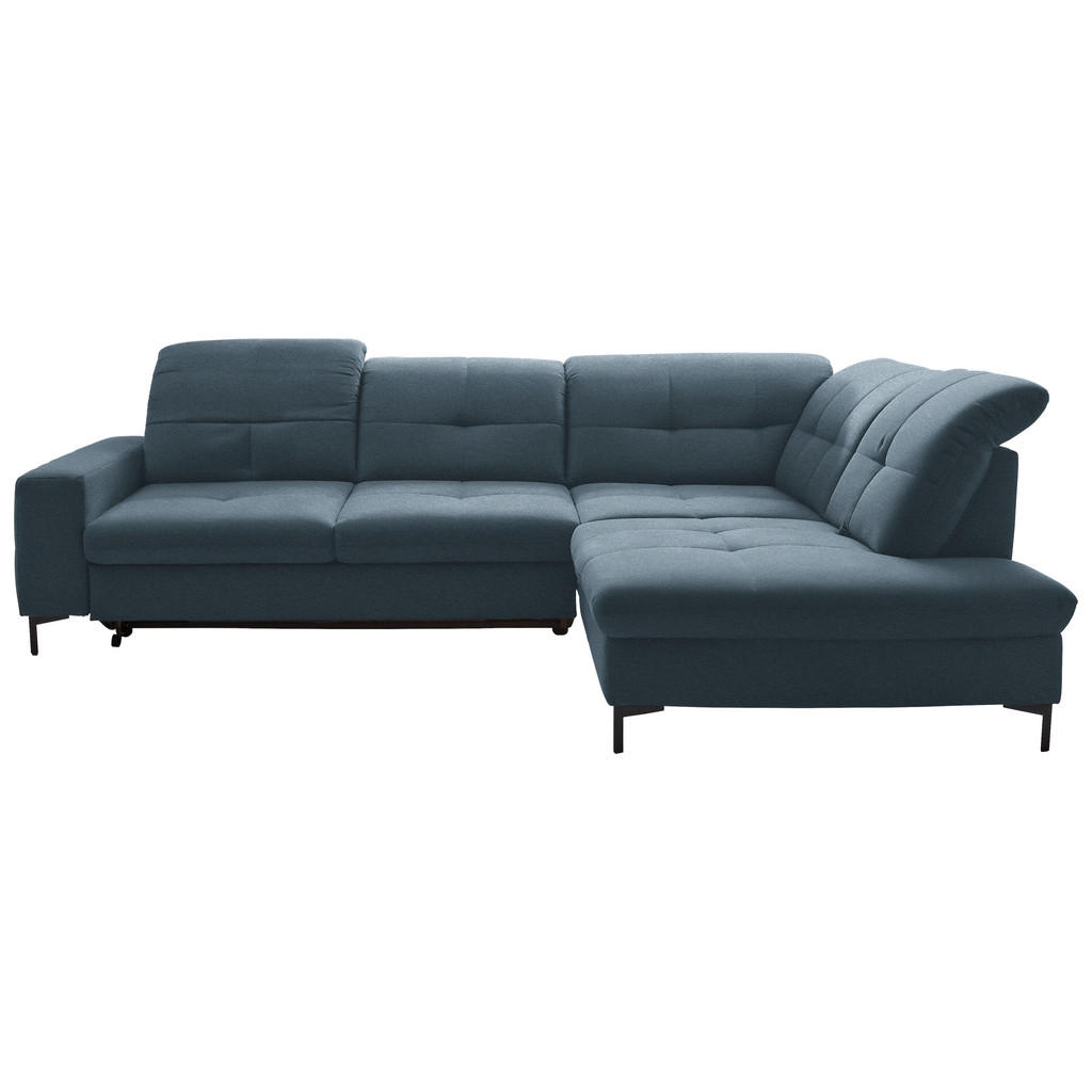HOEKSTOELENSET, chenilleblauw