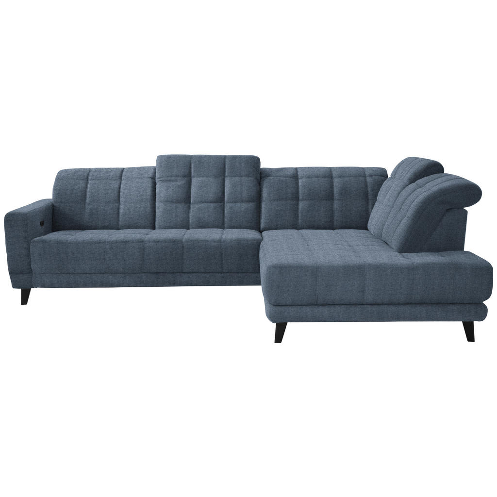 HOEKSTOELSET, stof blauw