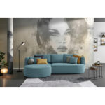 HOEKSTOELSET, stof blauw thumbnail 2