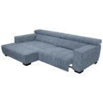 HOEKSTOELSET, stof blauw thumbnail 7
