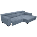 HOEKSTOELSET, stof blauw thumbnail 5
