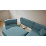 HOEKSTOELSET, stof blauw thumbnail 3