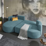 HOEKSTOELSET, stof blauw thumbnail 5