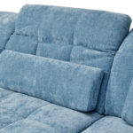 HOEKZITSET, gladde pastelblauwe stof thumbnail 5