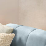 HOEKSTOELSET, pastelblauwe chenille thumbnail 5