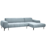 HOEKSTOELSET, pastelblauwe chenille thumbnail 7