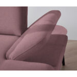 HOEKZITSET, gladde roze stof thumbnail 5