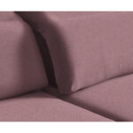 HOEKZITSET, gladde roze stof thumbnail 6