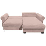 HOEKZITSET, geribbeld fluweel roze thumbnail 5