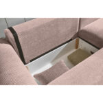 HOEKZITSET, geribbeld fluweel roze thumbnail 6