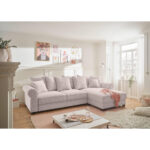 HOEKZITSET, geribbeld fluweel roze thumbnail 2