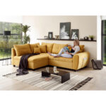 HOEKSTOELENSET, geel microvelours thumbnail 5