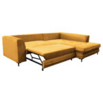 HOEKSTOELENSET, velours geel thumbnail 5