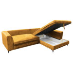 HOEKSTOELENSET, velours geel thumbnail 7