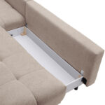 HOEKSTOELENSET, grijs-wit chenille thumbnail 5
