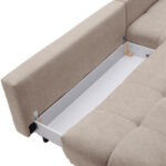 HOEKSTOELENSET, grijs-wit chenille thumbnail 6