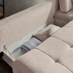 HOEKSTOELENSET, grijs-wit chenille thumbnail 7