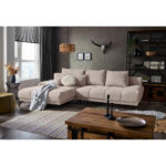 HOEKSTOELENSET, grijs-wit chenille thumbnail 2