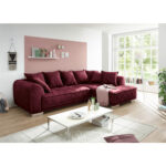 HOEKSTOELENSET, bordeaux microvelours thumbnail 3
