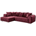 HOEKSTOELENSET, bordeaux microvelours thumbnail 4