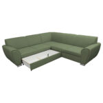 HOEKSTOELSET, gladde groene stof thumbnail 4