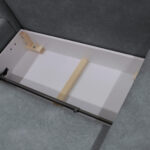 HOEKSTOELSET, gladde lichtblauwe stof thumbnail 6