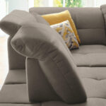 HOEKSTOELENSET, lichtbruine chenille thumbnail 5