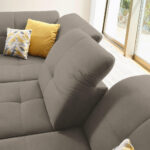 HOEKSTOELENSET, lichtbruine chenille thumbnail 7