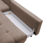 HOEKSTOELENSET, lichtbruine chenille thumbnail 5